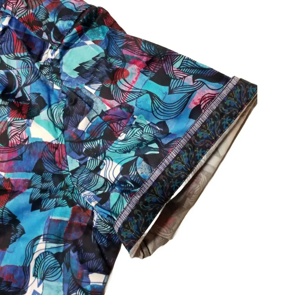 NWT Robert Graham L Barley Multi Color Short Sleeve Shirt $188 - Picture 8 of 13
